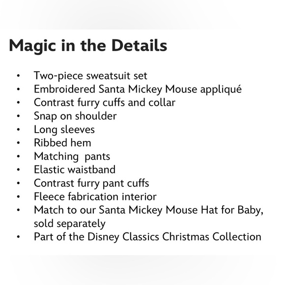 Disney Mickey Two pieces Set Red and White perfect for Christmas 🎄 - Picture 6 of 7